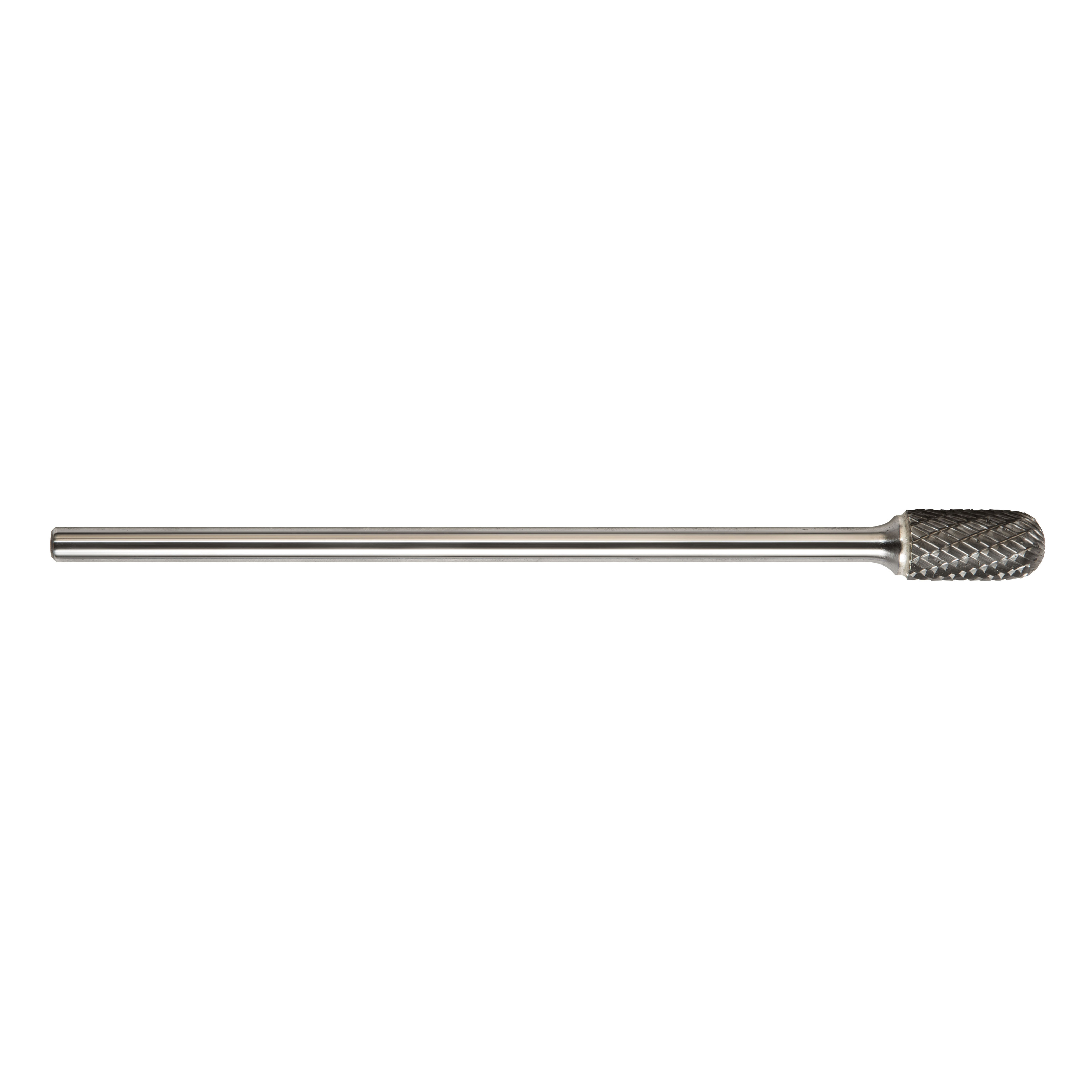 Magnum 7CX116DC 7000CX Extra Long Shank Carbide Burr, Radius End, Cylindrical Head, 1/4 in Dia Head, 1/2 in L of Cut, Double Cut - Carbide Burrs
